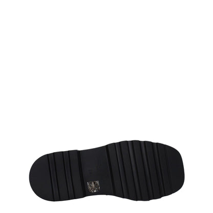 Sole of Dolce & Gabbana Black Leather Slip-On Loafers with rubber grip, MPN A30204A120380999, casual style, mid heel
