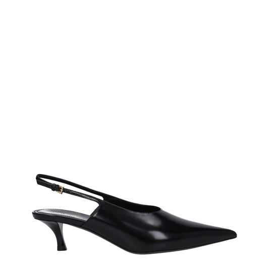 Givenchy Black Leather Mid Heel Pumps GI-8547426697481-EU36/US6