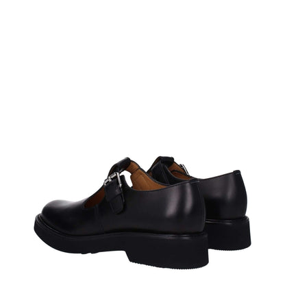 Church's Black Leather Oxfords And Derbies 1728,75667636384,Black,Church's,EU37.5/US7.5,EU39/US9,New with tags,Oxfords and Derbies - Shoes,Shoes,Women