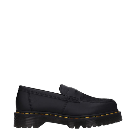 Dr. Martens Black Leather Slip-On Loafers DR-8547456024841-EU40/US7