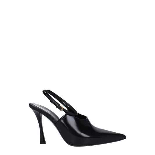 Givenchy Black Leather High Heel Pumps