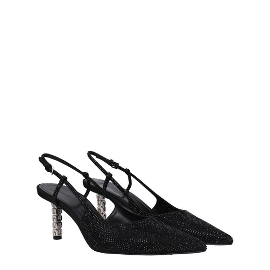 Givenchy Black Fabric High Heel Pumps GI-8547465134345-EU36/US6