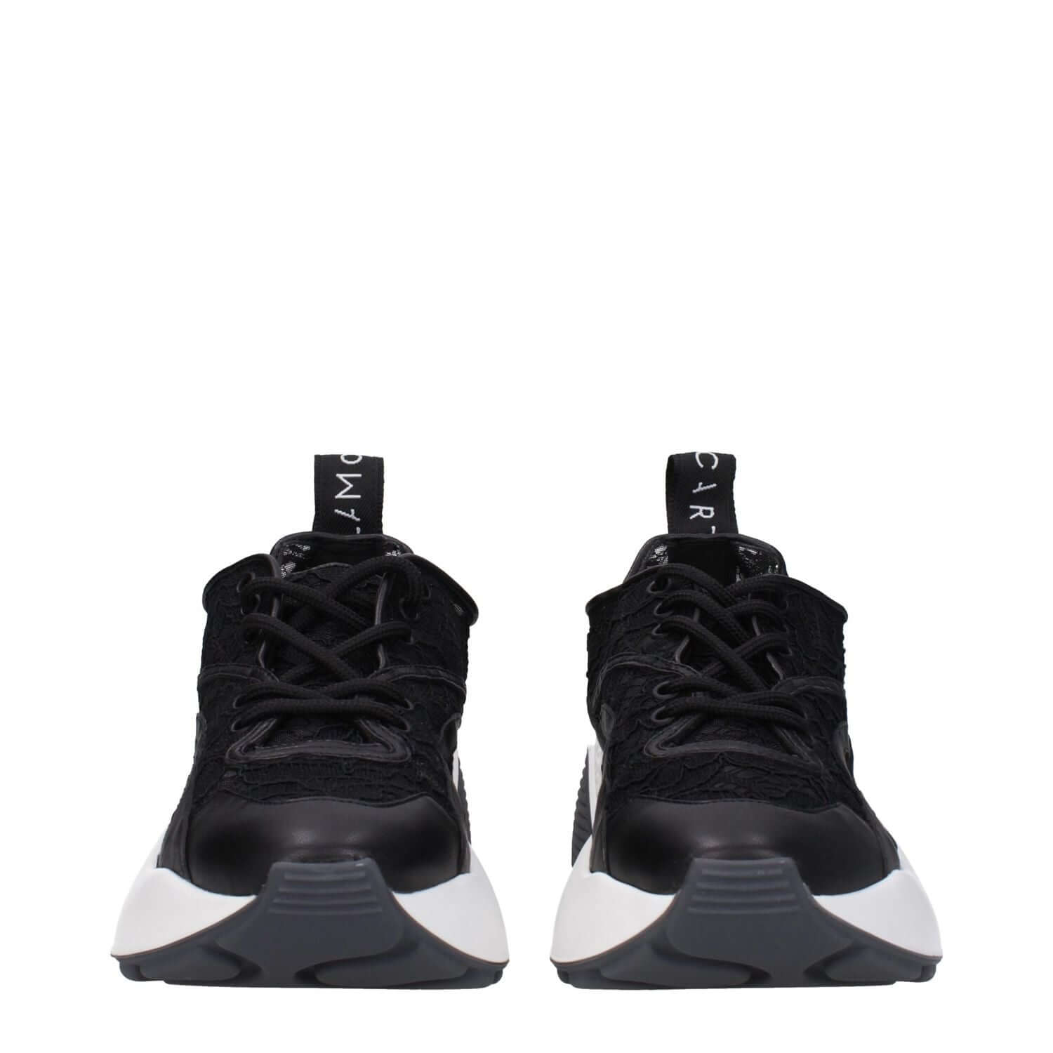 Stella McCartney Black Fabric Chunky Sneakers