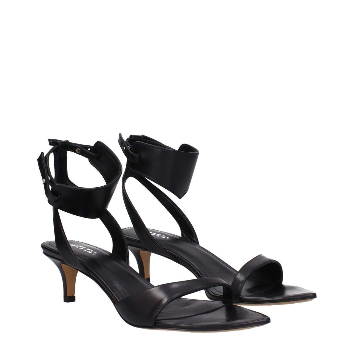 Isabel Marant Black Leather Sandals