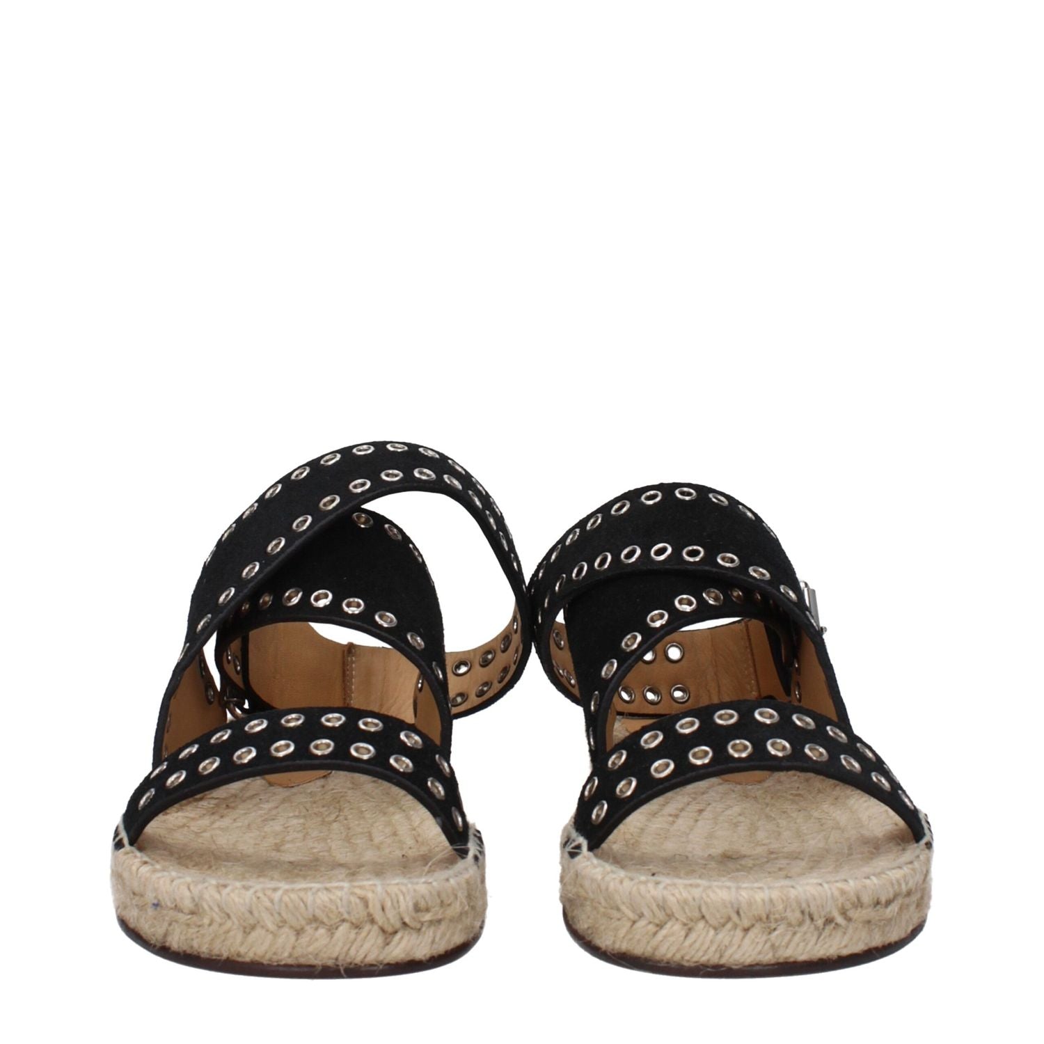 Isabel Marant Black Leather Flat Sandals