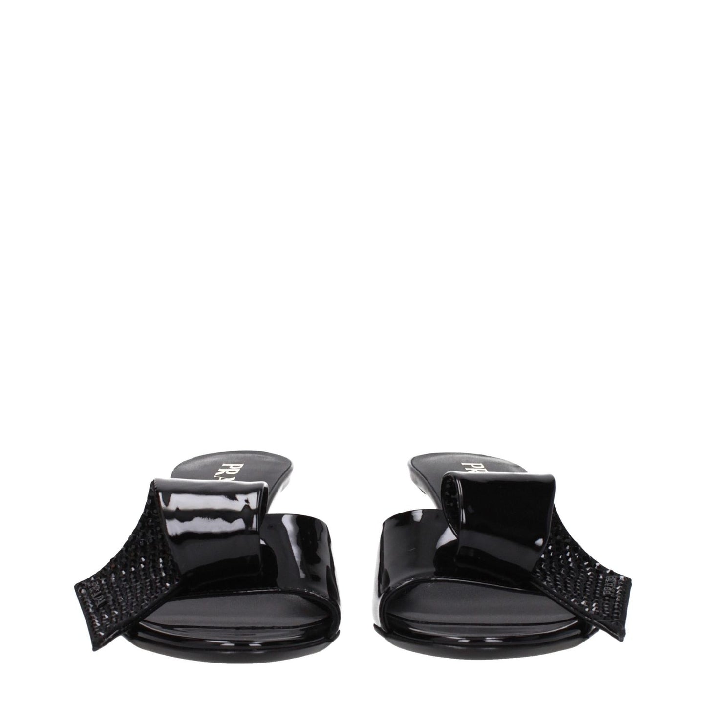 Prada Black Leather Sandals