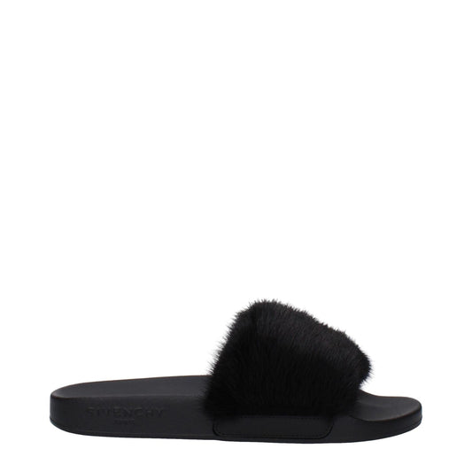Givenchy Black Cotton Slippers Sandals GI-9474468577545-EU35/US5