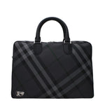 Burberry Gray Fabric Business And Laptop Bags