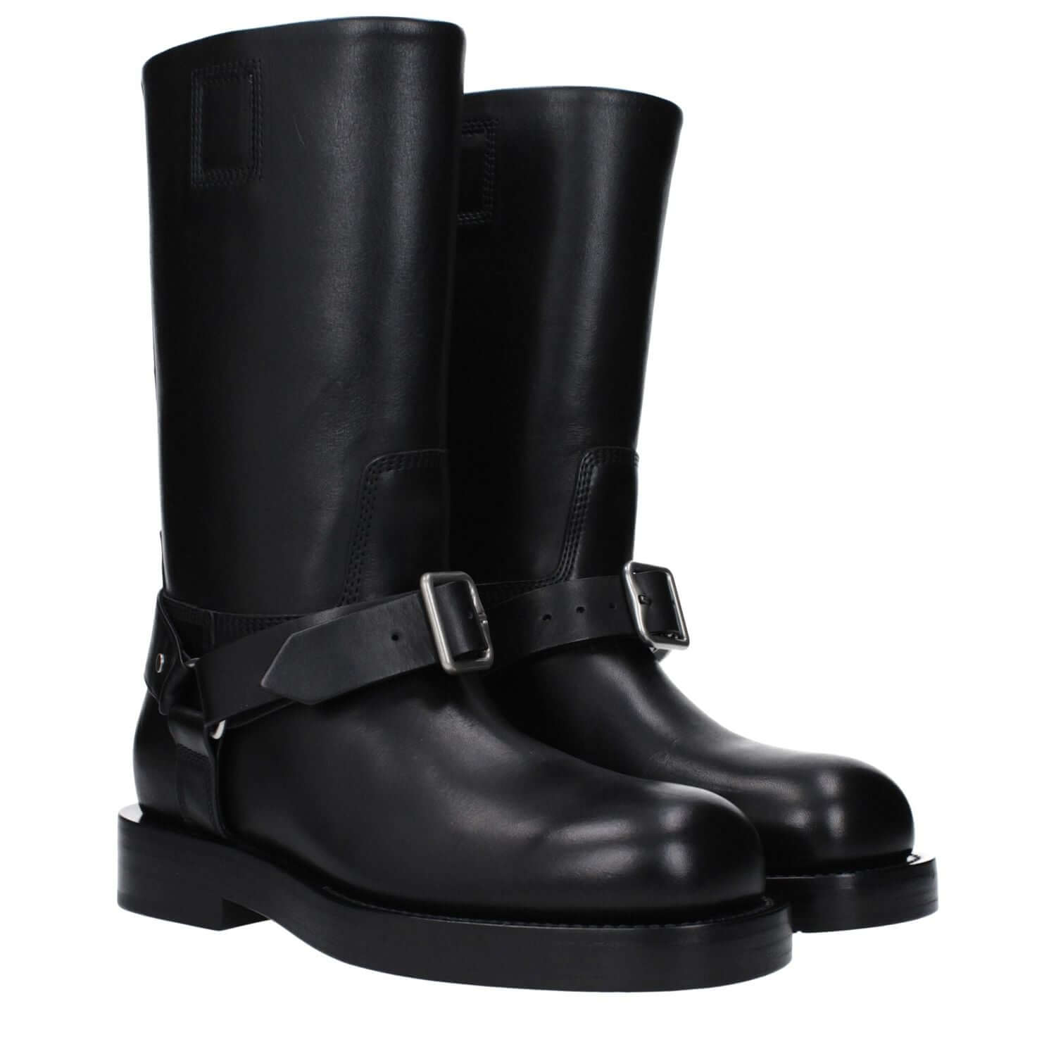 Burberry Black Leather Boots