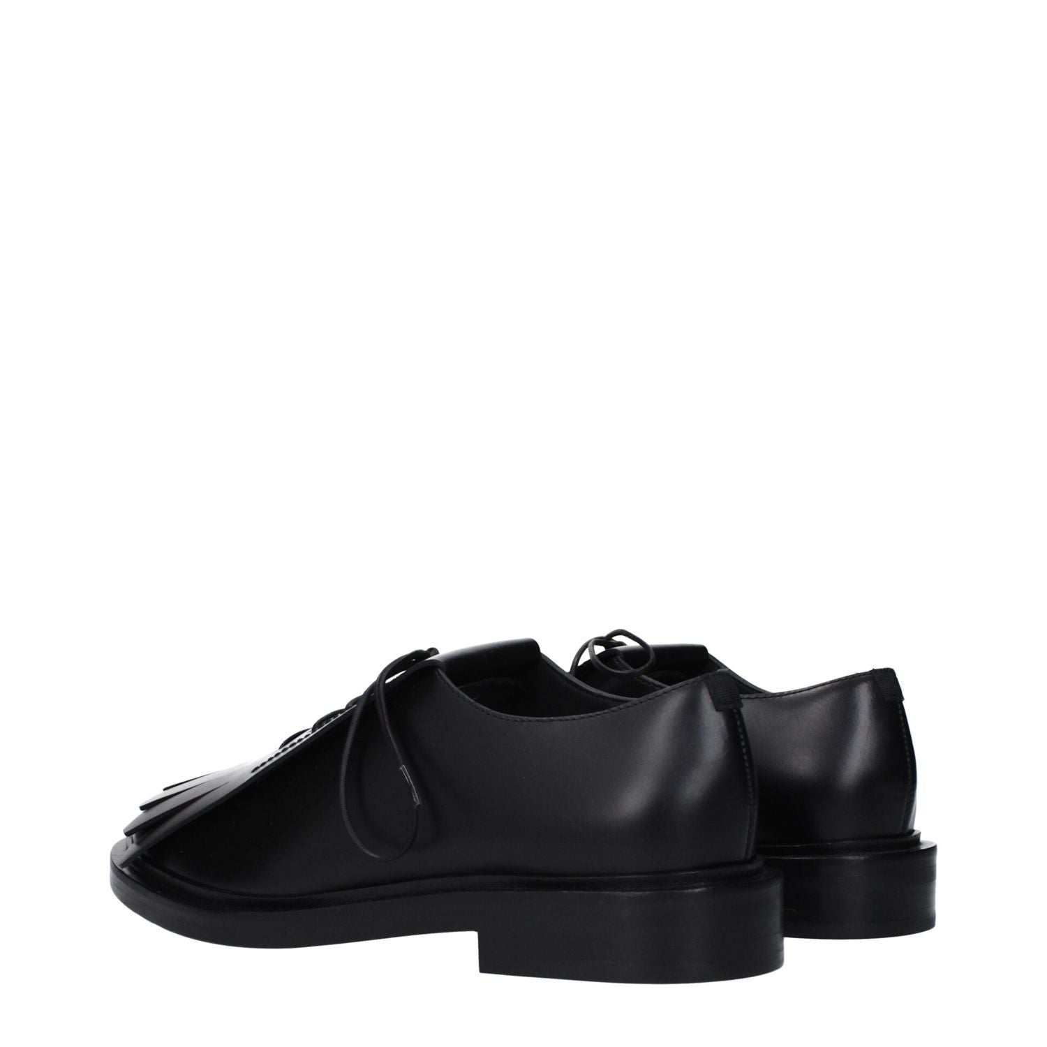 Max Mara Black Leather Oxfords And Derbies