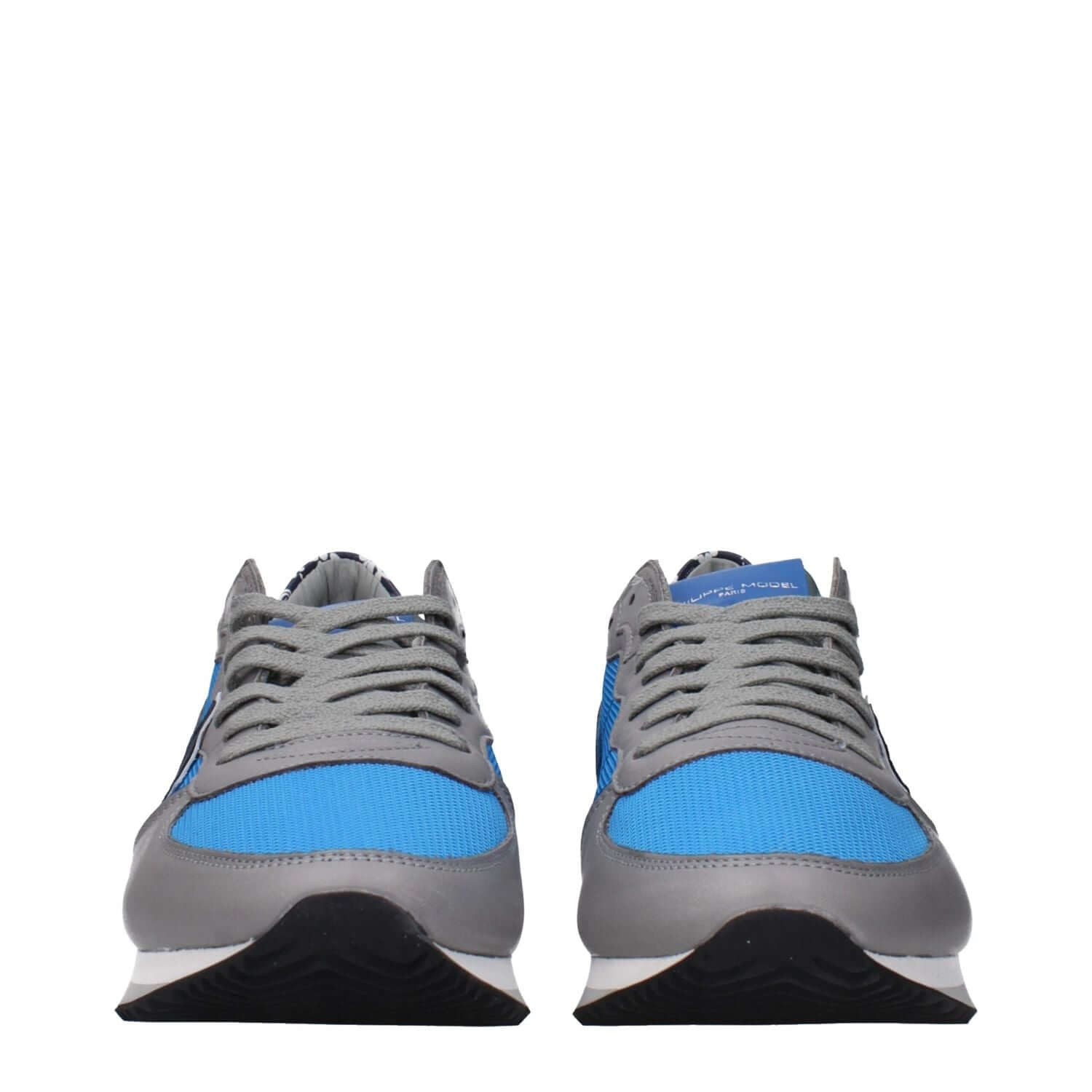Philippe Model Blue Fabric Low Top Sneakers