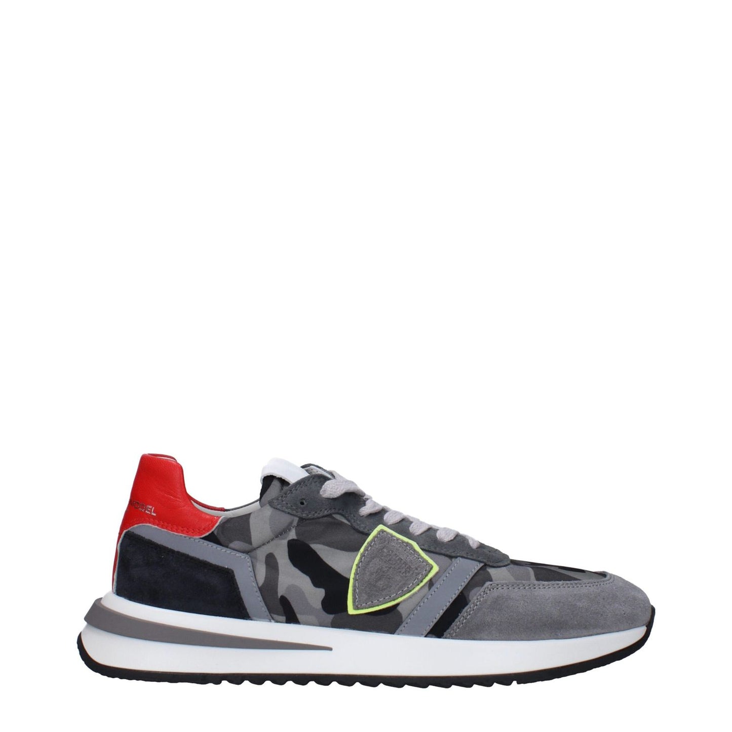 Philippe Model Gray Fabric Sneakers with front and back logos, side detail, MPN TYLUCPTB226, code F83306.