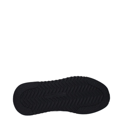 Sole view of Philippe Model Gray Fabric Sneakers with textured pattern