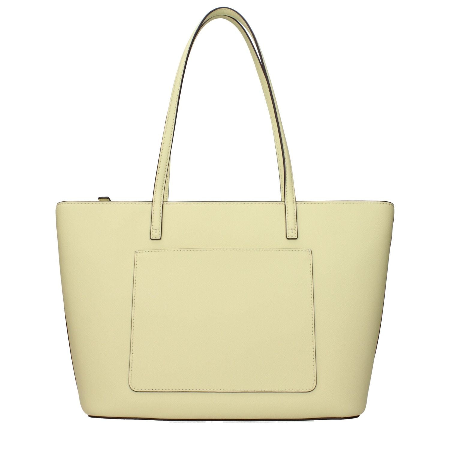 Front view with bag zipped and handles upright.