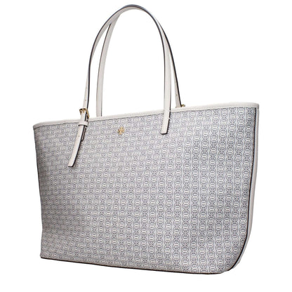 Tory Burch Beige Leather Shoulder Bag with front logo and adjustable handle, MPN 153170046, product code F83364