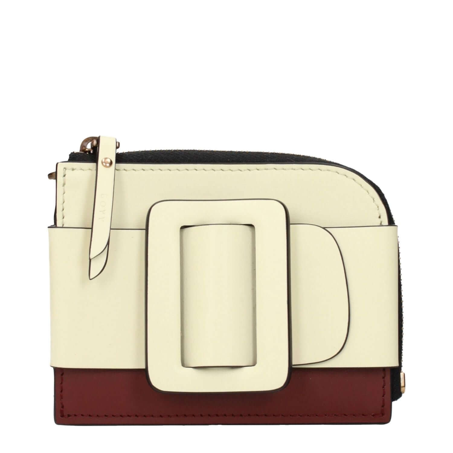 Boyy Beige Leather Cardholder