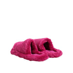 Dolce & Gabbana Pink Acrylic Faux Fur Mens Flats Sandals Shoes MV7675-40