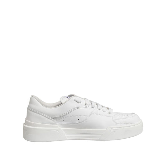 Dolce & Gabbana White Miami Leather Low Top Sneakers Shoes MV7594-42