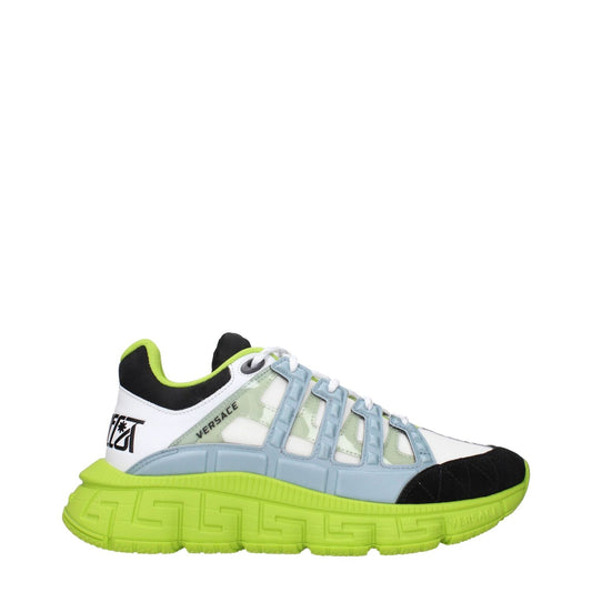 Versace White Fabric Athletic Sneakers VE-15222348677385-EU41/US8