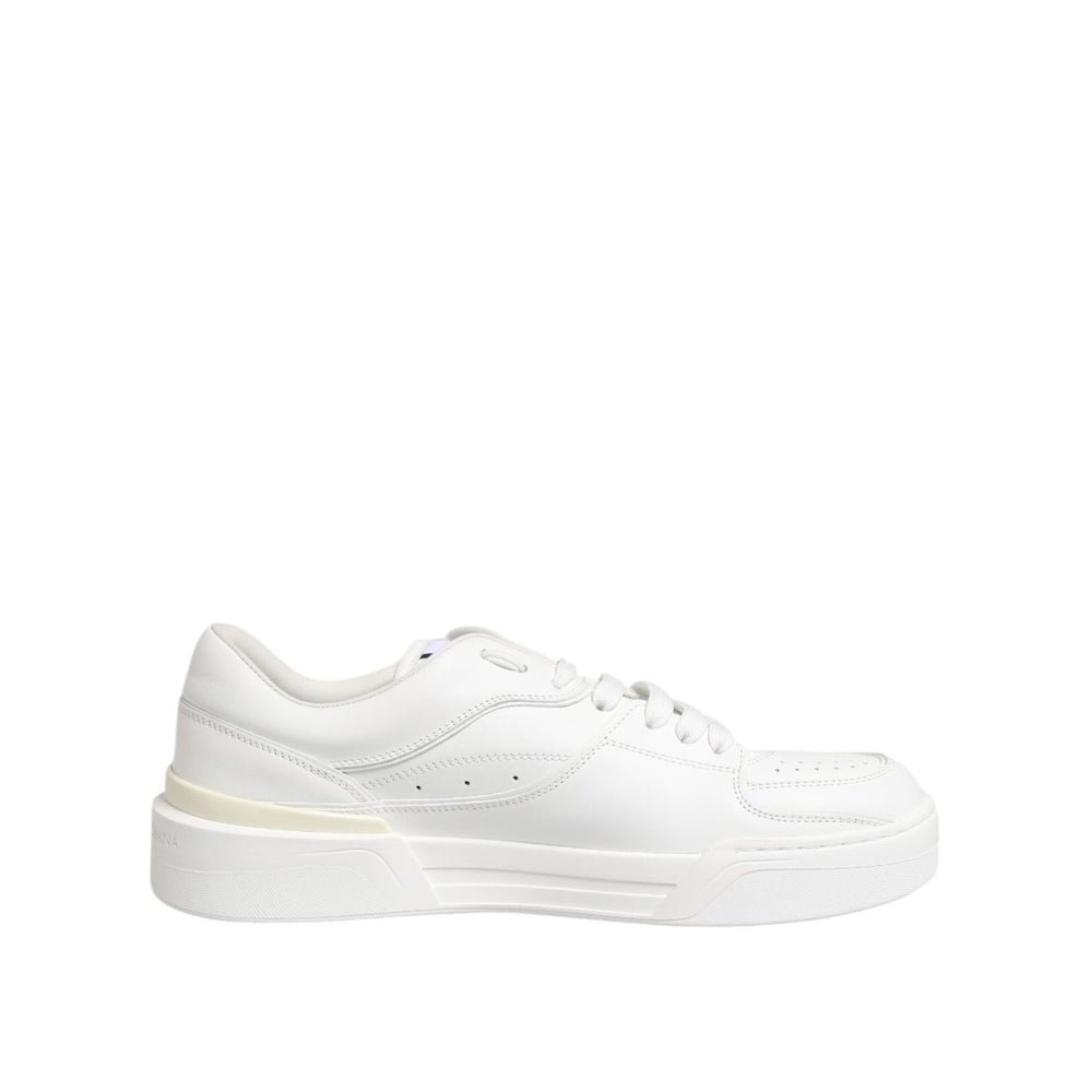 Dolce & Gabbana White Miami Leather Low Top Sneakers Shoes MV7717-40