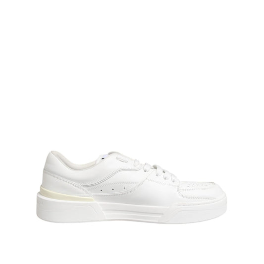 Dolce & Gabbana White Miami Leather Low Top Sneakers Shoes MV7717-40