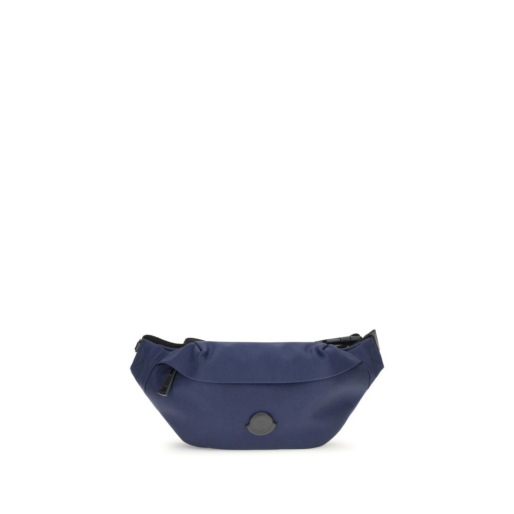 Moncler Blue Nylon Clutch Bag
