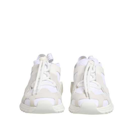 Dolce & Gabbana White Sorrento Low Top Lace Up Sneakers Shoes MV7775-42