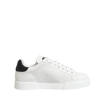Dolce & Gabbana White Crown Patch Portofino Men Sneakers Shoes MV7795-39.5