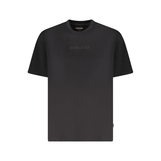 Guess Jeans Black Cotton Men Oversize T-Shirt GU-39215-M