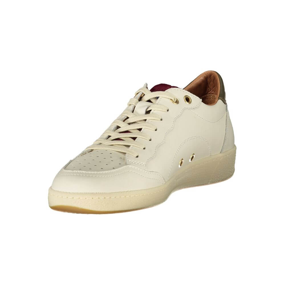 Blauer White Polyester Sneaker