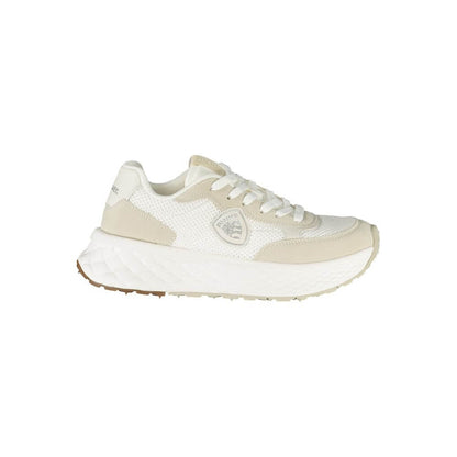 Blauer White Polyester Women Sneaker