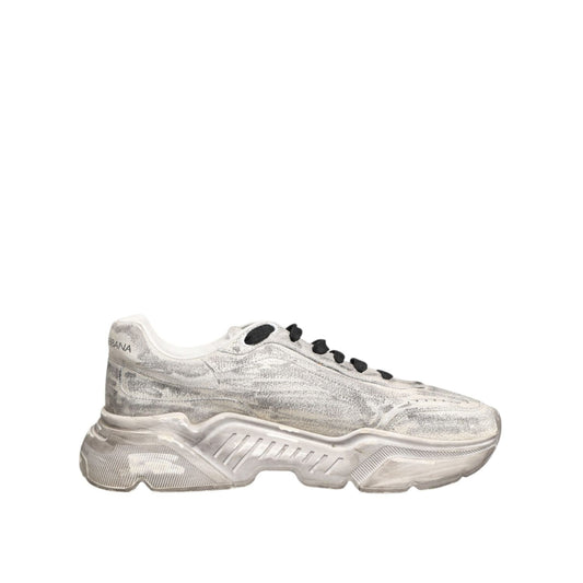 Dolce & Gabbana White Daymaster Low Top Men Sneakers Shoes MV7837-43