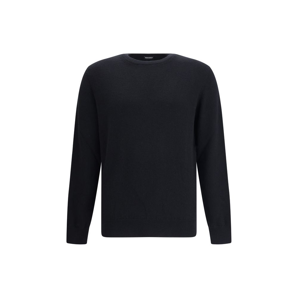 ZEGNA Black Cashmere Cashmere Sweater