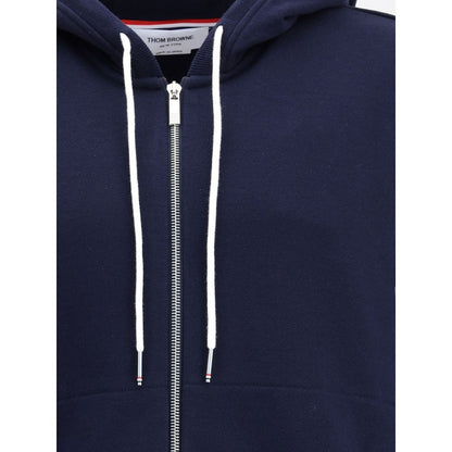 Thom Browne Blue Cotton Sweatshirt