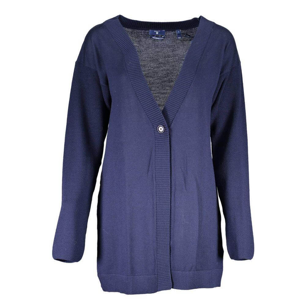 Gant Blu Wool Women Cardigan