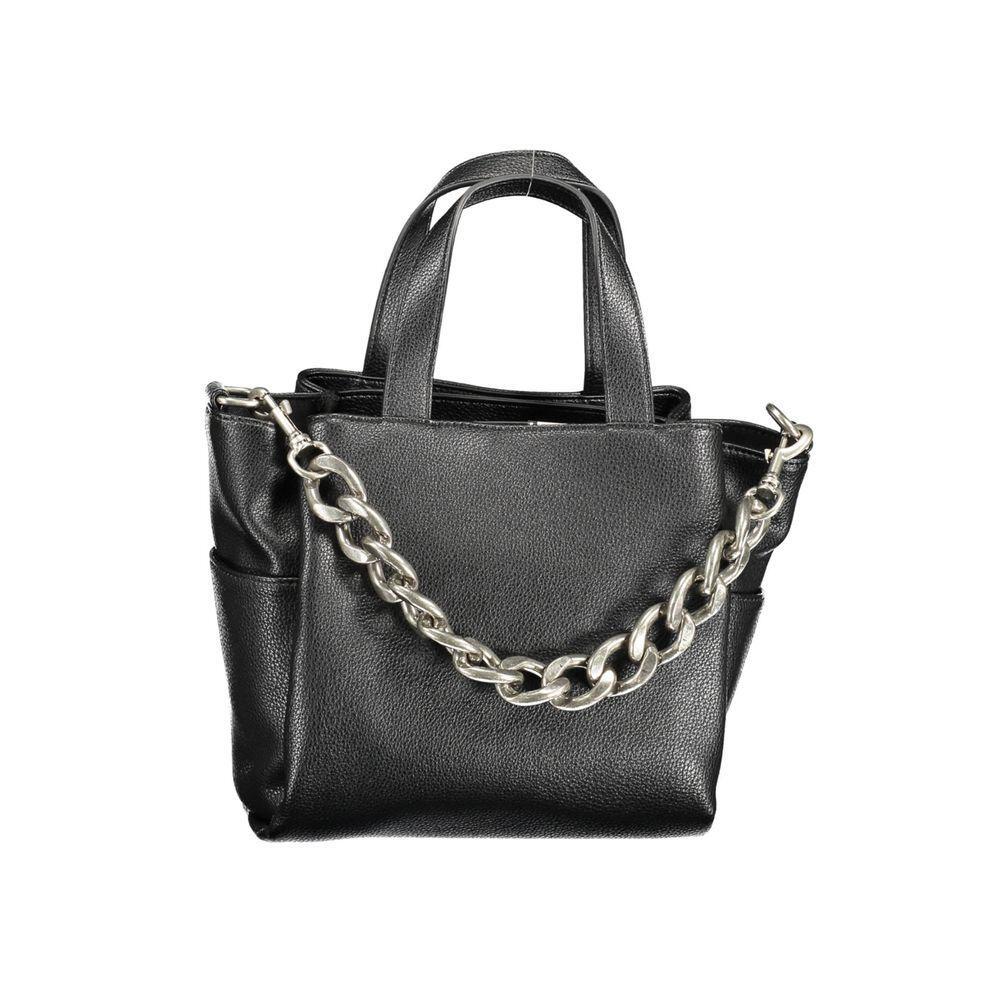 Front view with bag zipped and handles upright.