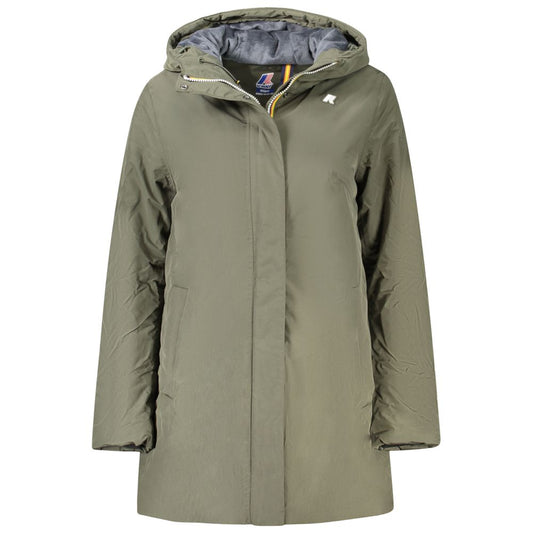 K-WAY Green Polyamide Jackets & Coat KW-34134-S
