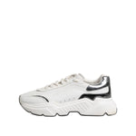 Dolce & Gabbana White Daymaster Leather Low Top Sneakers Shoes MV7430-42