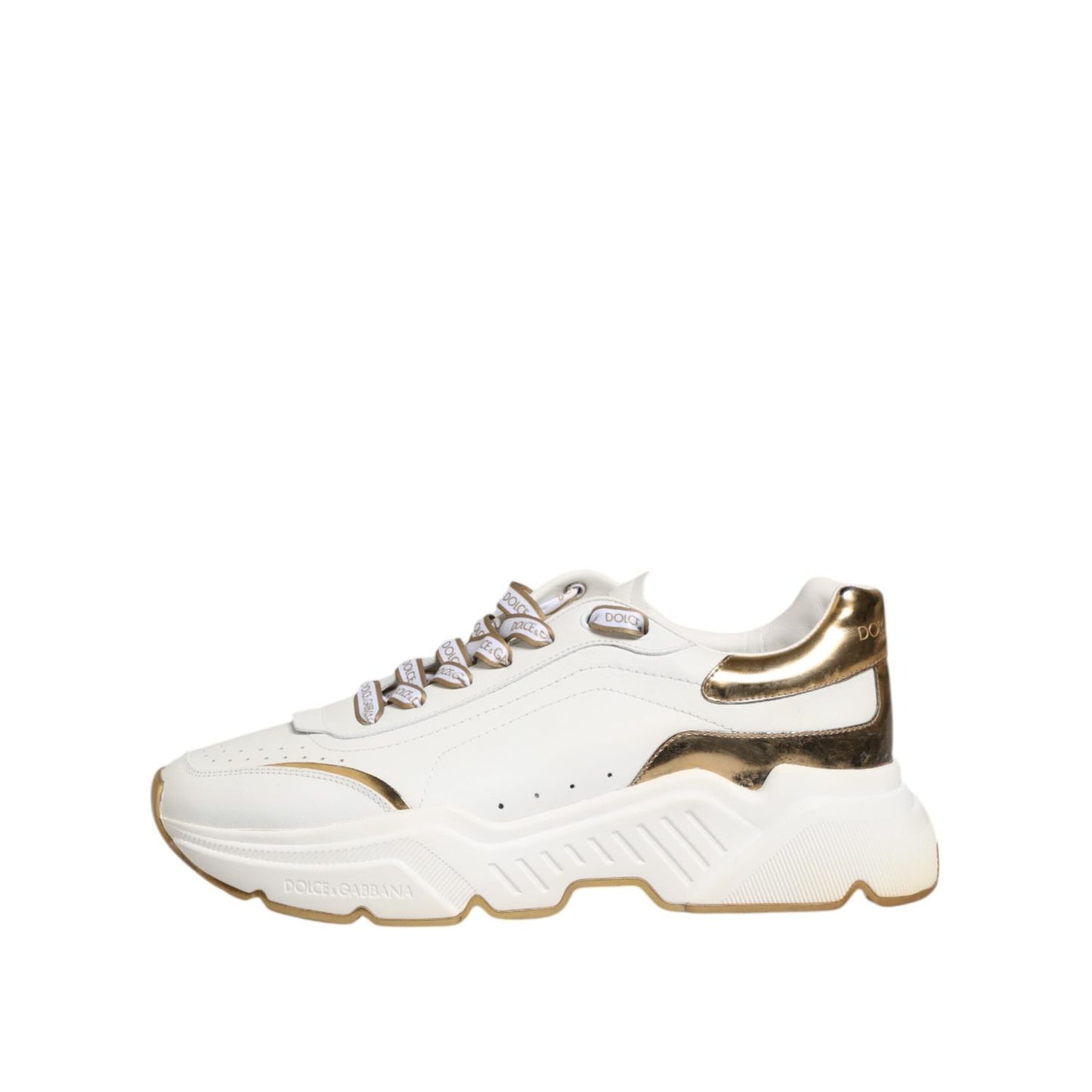 Dolce & Gabbana White Logo Daymaster Low Top Sneakers Shoes MV7810-43.5