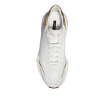 Dolce & Gabbana White Daymaster Leather Low Top Sneakers Shoes MV7830-42