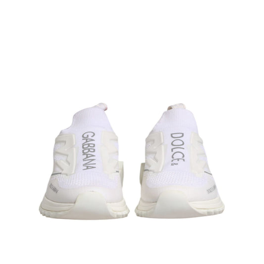 Dolce & Gabbana White SORRENTO Slip On Low Top Sneakers Shoes MV7872-42