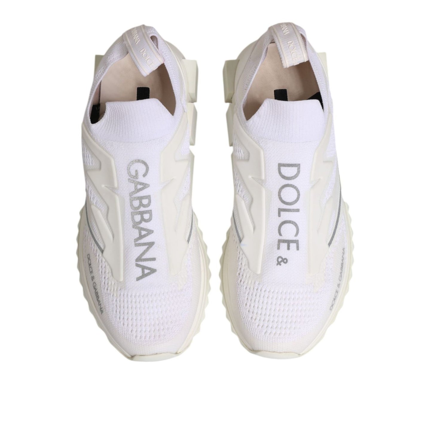Dolce & Gabbana White SORRENTO Slip On Low Top Sneakers Shoes MV7872-42