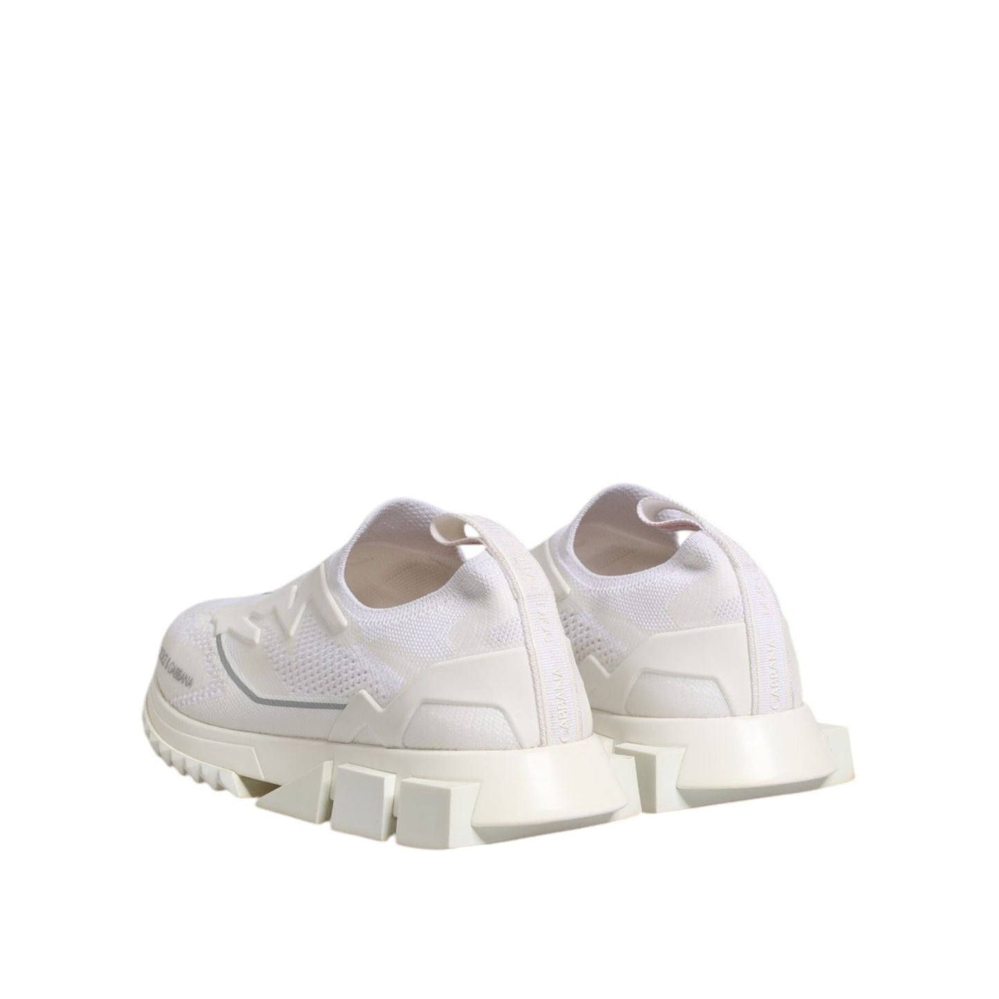 Dolce & Gabbana White SORRENTO Slip On Low Top Sneakers Shoes MV7872-42