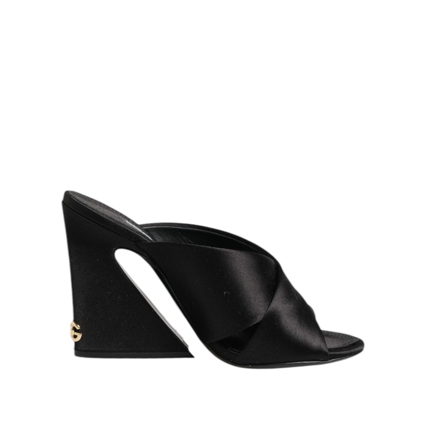 Dolce & Gabbana Black Keira Baroque High Heel Sandals Shoes