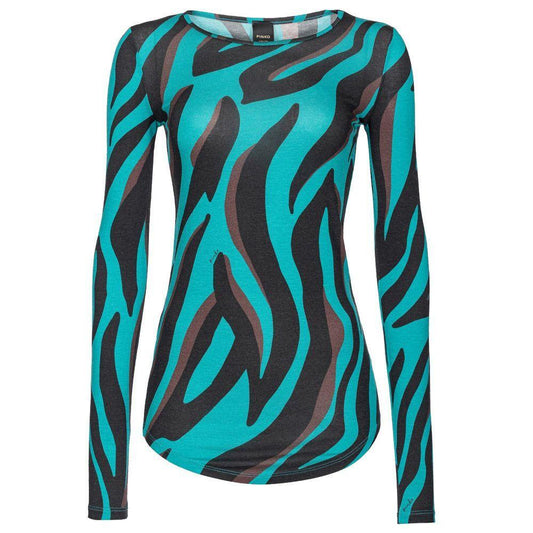 PINKO Green Viscose Sweater PI-15750-XS