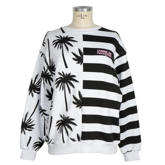 Comme Des Fuckdown Black Cotton Sweater CO-9587-S