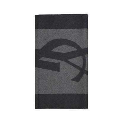 Saint Laurent Gray Silk Scarf