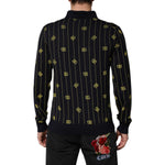 Dolce & Gabbana Black Logo Jacquard Knitted Polo Shirt T-shirt TSH91202-48