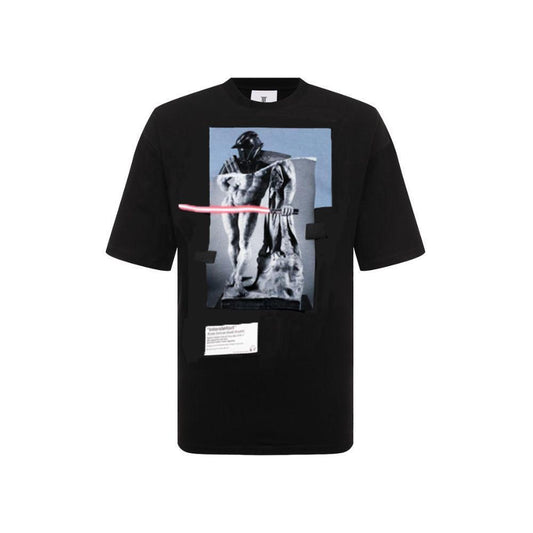 Diego Venturino Black Cotton T-Shirt DI-15867-S