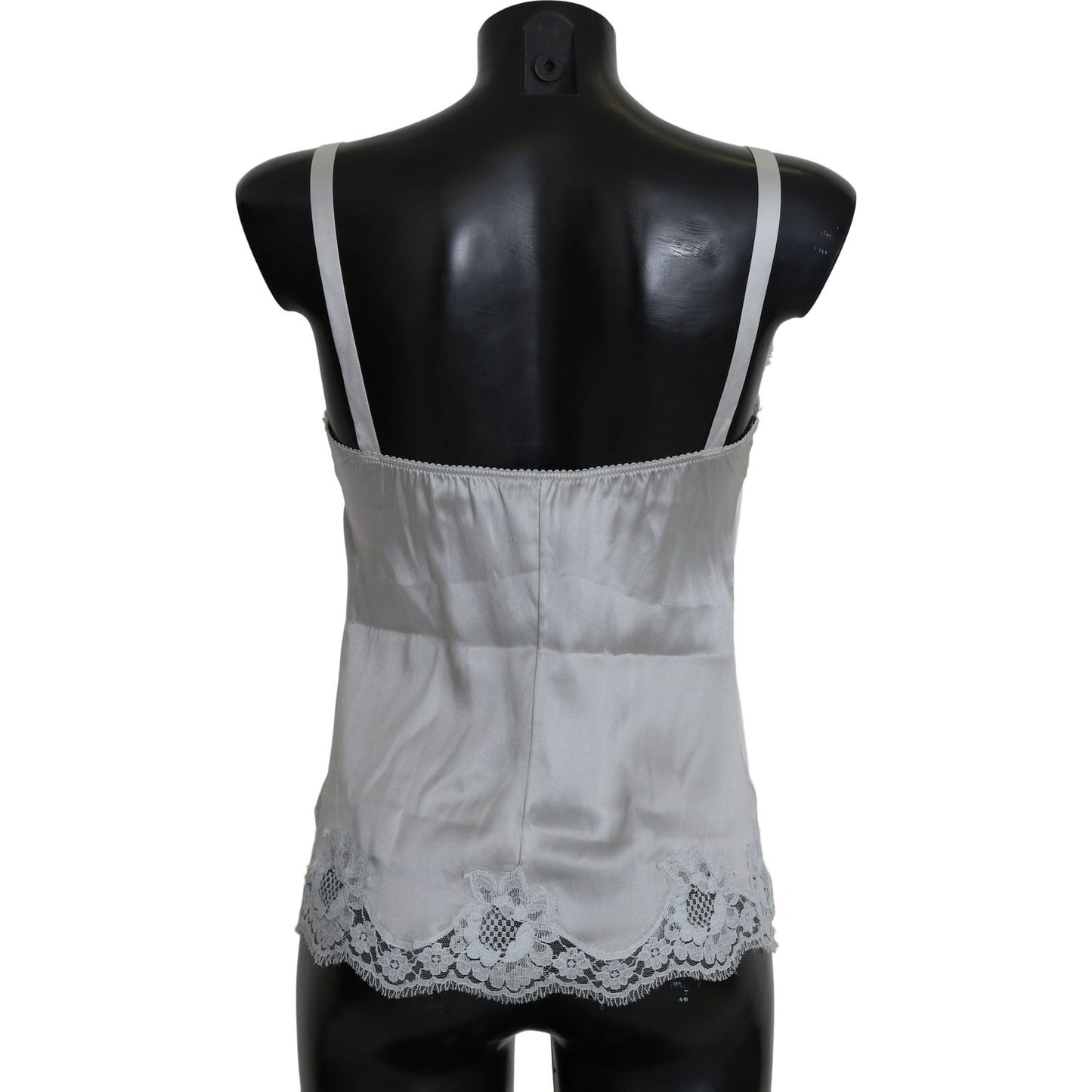 Dolce & Gabbana Green Silk Lace Dress Chemisole Lingerie